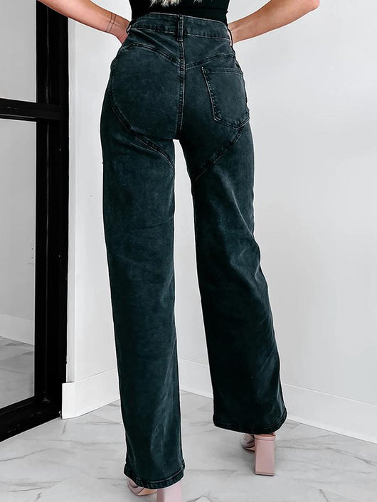JEANS CON DETALLES DE STRASS