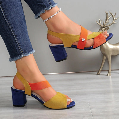 Elara™ | Tacones Cómodos con Correas Cruzadas