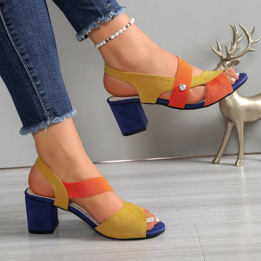 Elara™ | Tacones Cómodos con Correas Cruzadas