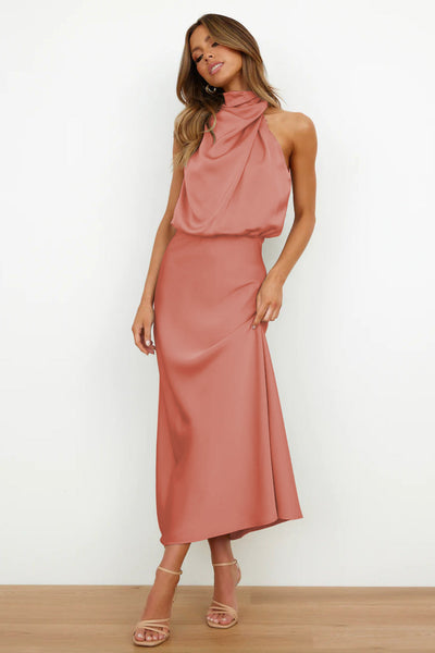 Violet™ | Vestido drapeado Sahara