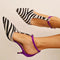 Davina™ | Tacones de aguja con estampado de cebra audaz