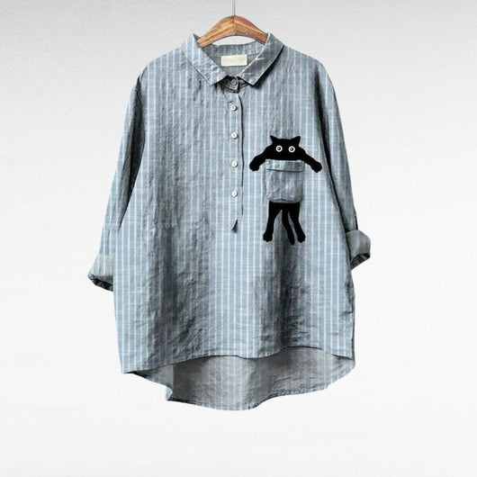 Chloé | Blusa de lino elegante para verano