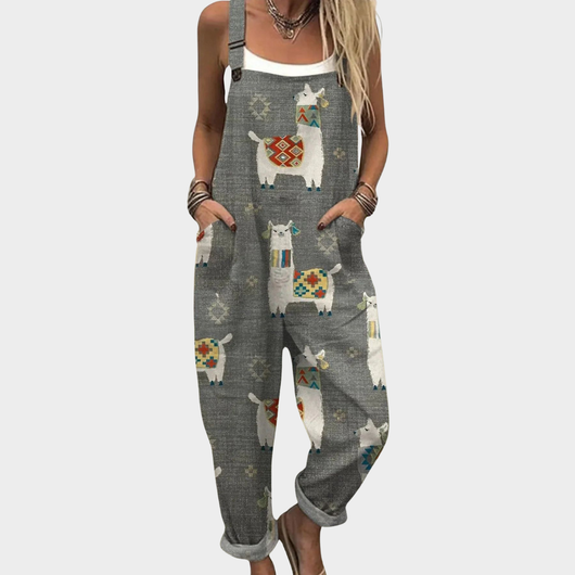 Overol estampado ultracómodo para un look moderno y chic