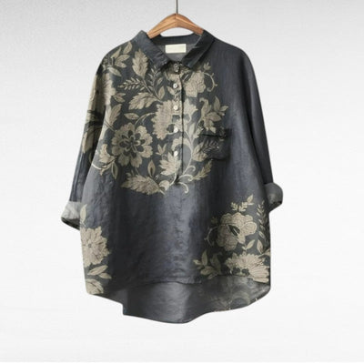 Celeste | Blusa de lino elegante para el verano