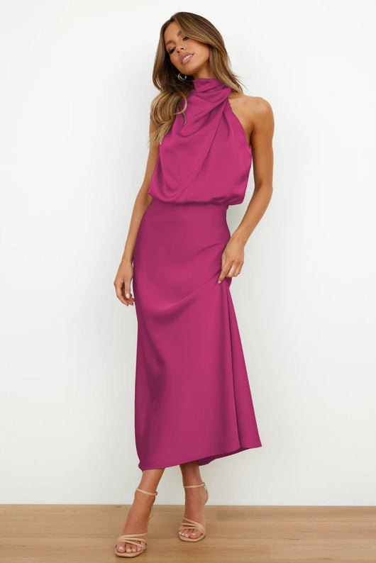 Violet™ | Vestido drapeado Sahara