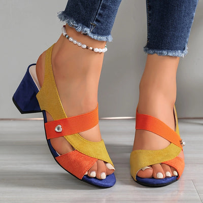 Elara™ | Tacones Cómodos con Correas Cruzadas