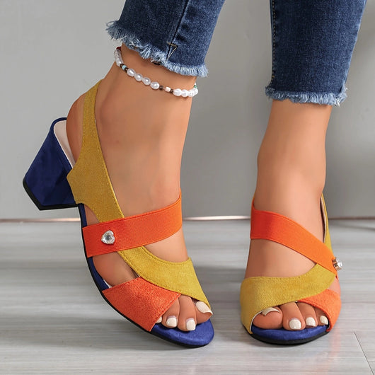 Elara™ | Tacones Cómodos con Correas Cruzadas