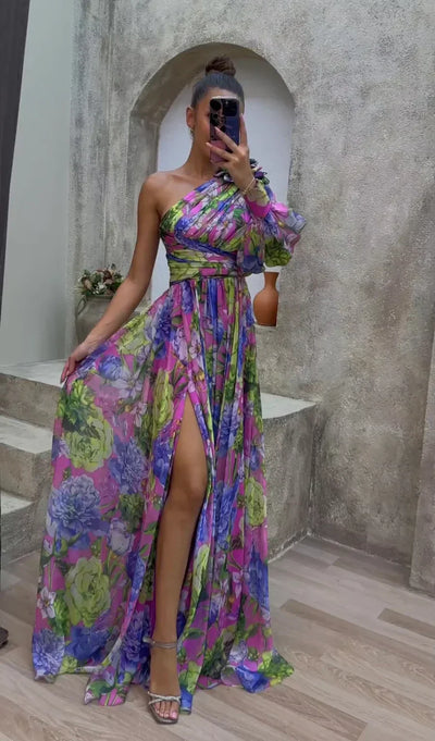 Evelyn™ | Vestido Dramático Blossom