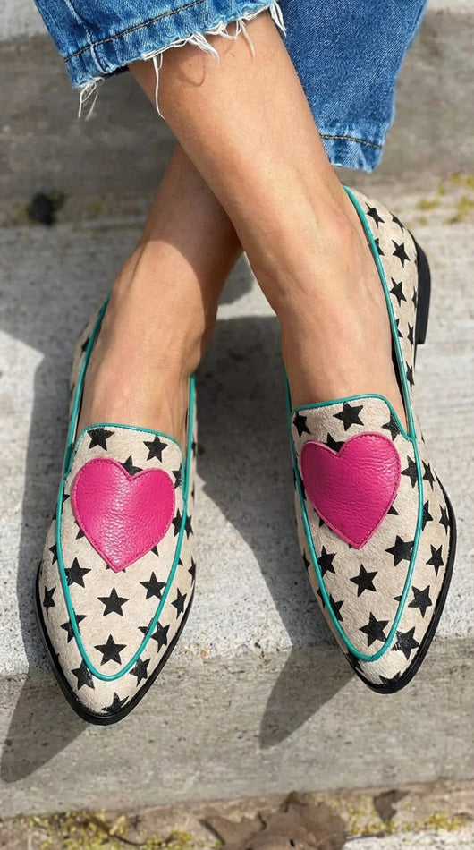 Marisol - Mocasines Corazones Divertidos