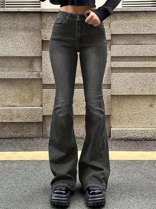 Violette vaqueros acampanados