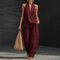 Ainhoa | Conjunto coordinado de top de tirantes holgado y pantalones de pierna ancha