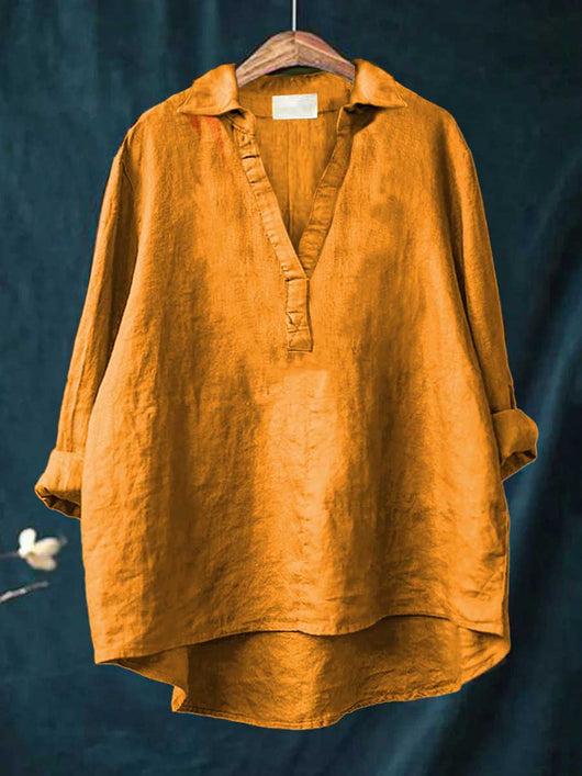 Andrea | Blusa de lino elegante para el verano
