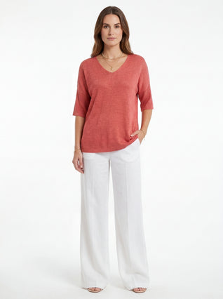 Julia | Blusa con escote en V
