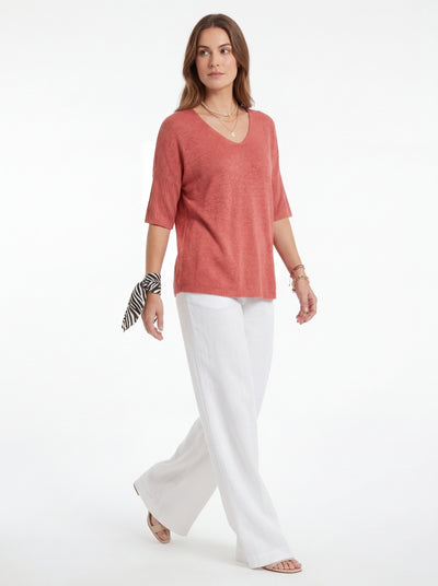 Julia | Blusa con escote en V