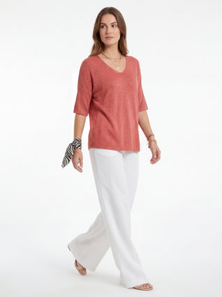 Julia | Blusa con escote en V