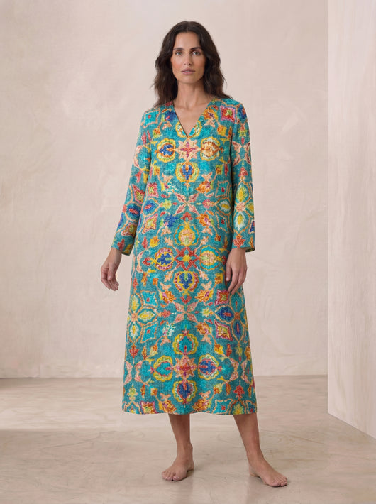 Vestido de verano estampado favorecedor