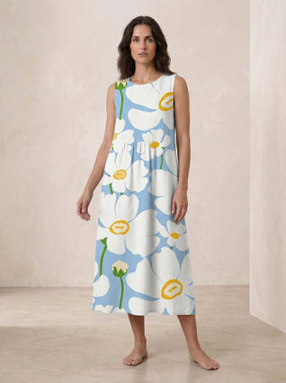 Vestido de verano cómodo sin mangas