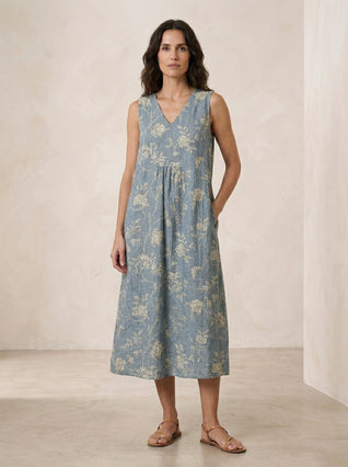 Vestido de verano estampado favorecedor