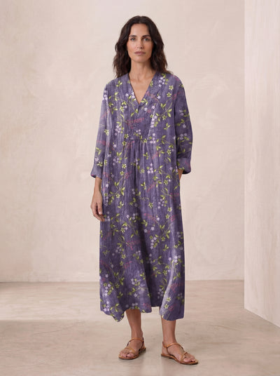Vestido de verano estampado favorecedor