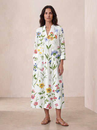 Vestido de verano estampado favorecedor