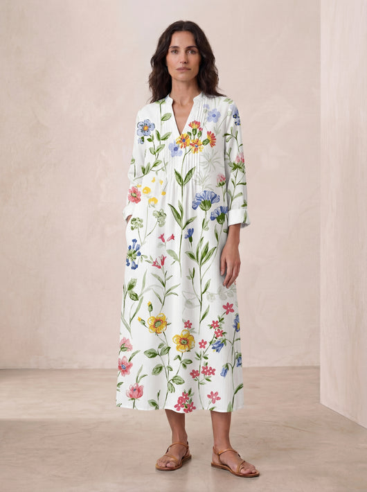 Vestido de verano estampado favorecedor