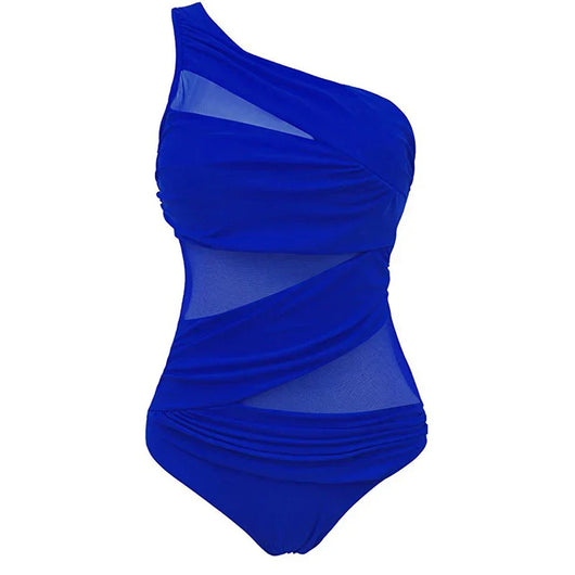 Nayla | tu traje de baño elegante de un solo hombro en talla grande
