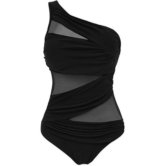 Nayla | tu traje de baño elegante de un solo hombro en talla grande