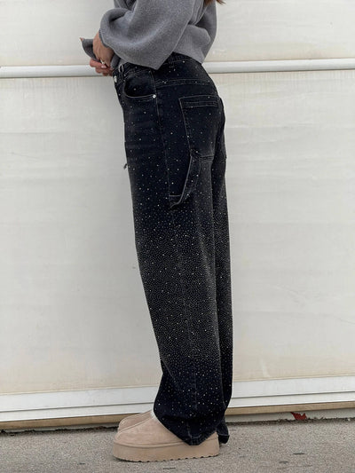 JEANS BALLOON CON EFECTO BRILLO