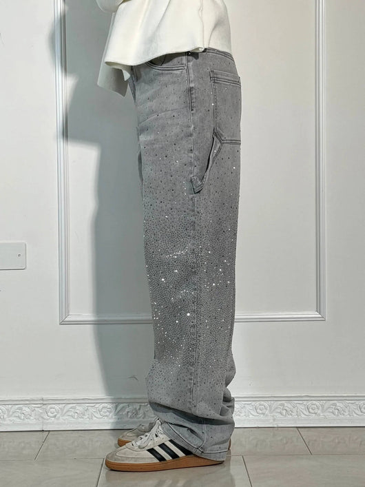 JEANS BALLOON CON EFECTO BRILLO