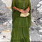Nora Vestido de Capas - Verde Oliva