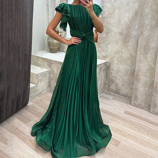 Lara | Vestido de noche plisado