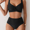 Nicoletta | Bikini bandeau con tela fruncida