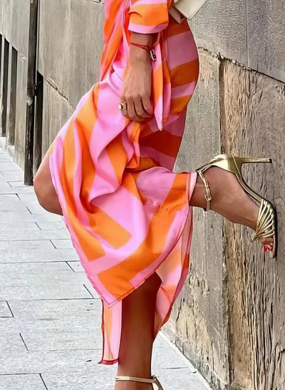 Amelia™ | Vestido envolvente estampado