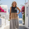 Turre| Vestido midi sin mangas con ombré