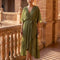 Monica - Vestido de chiffon con escote en V