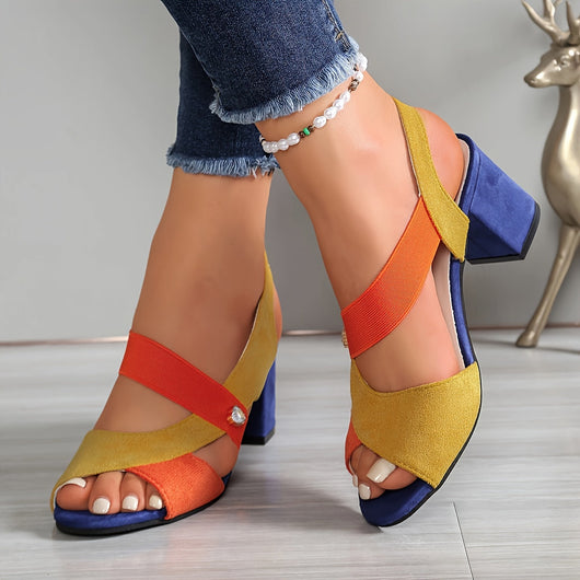 Elara™ | Tacones Cómodos con Correas Cruzadas