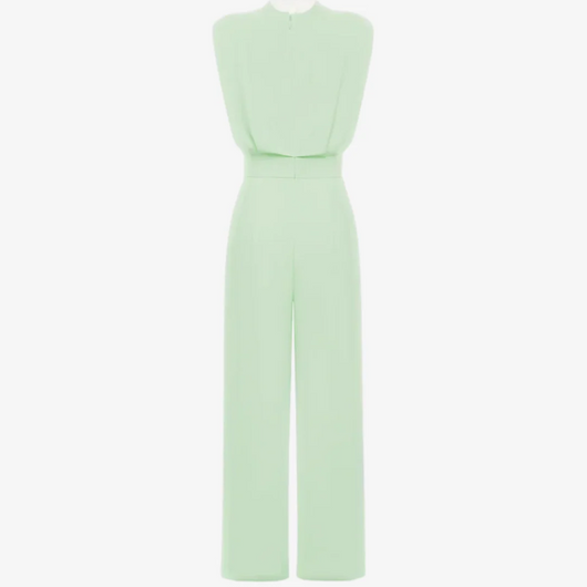 Ariadna | Mono sin mangas elegante de pierna ancha con cinturón