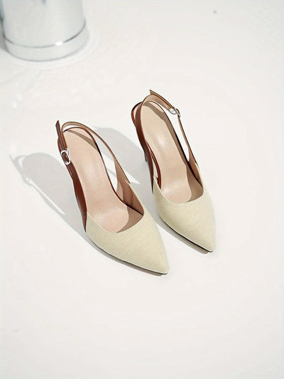 Gemini ha dicho Amélie™ | Tacones Slingback en Contraste