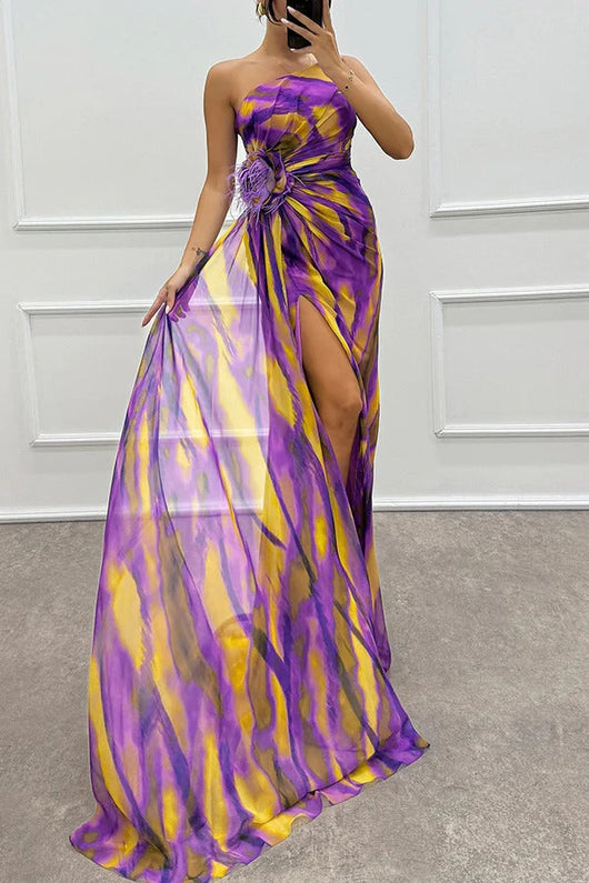 Mia™ | Vestido drapeado y vibrante
