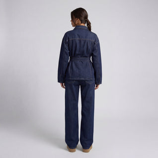Conjunto Denim Cinturón Wide Leg