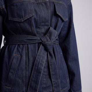 Conjunto Denim Cinturón Wide Leg