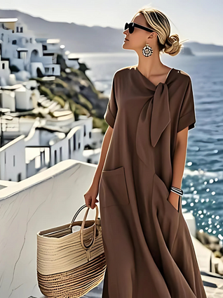 Ella™ Vestido elegante con bolsillos