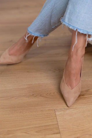 Marlena™ | Tacones Bajos Nude